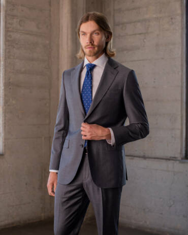 Two Button Grey Suit